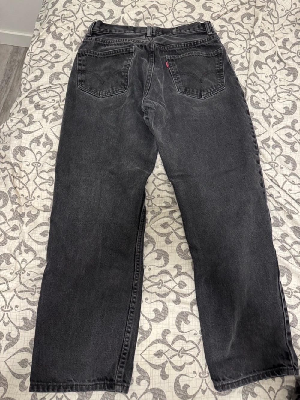 Levi's Men's Black Relaxed Straight Jeans